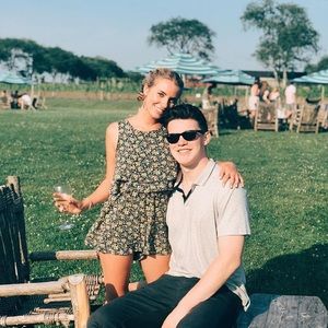 Green floral play suit